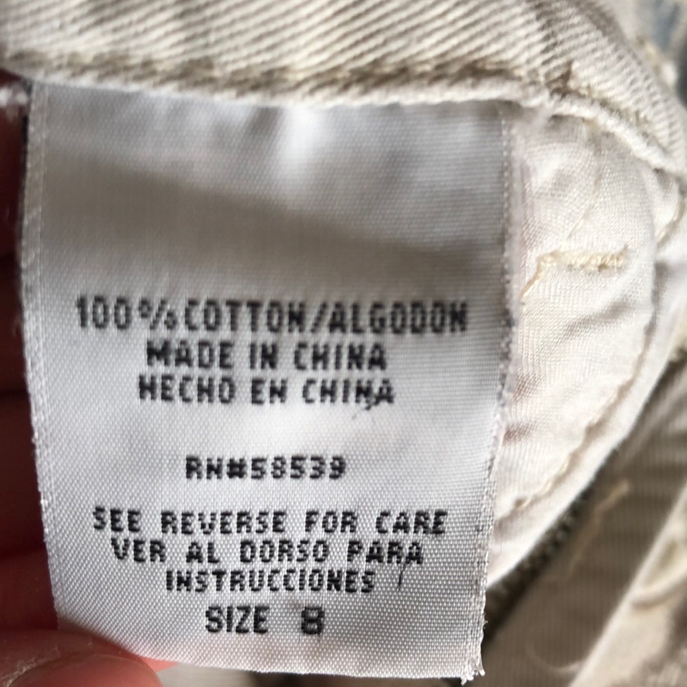 Girls Beige Shorts - Picture 3 of 4